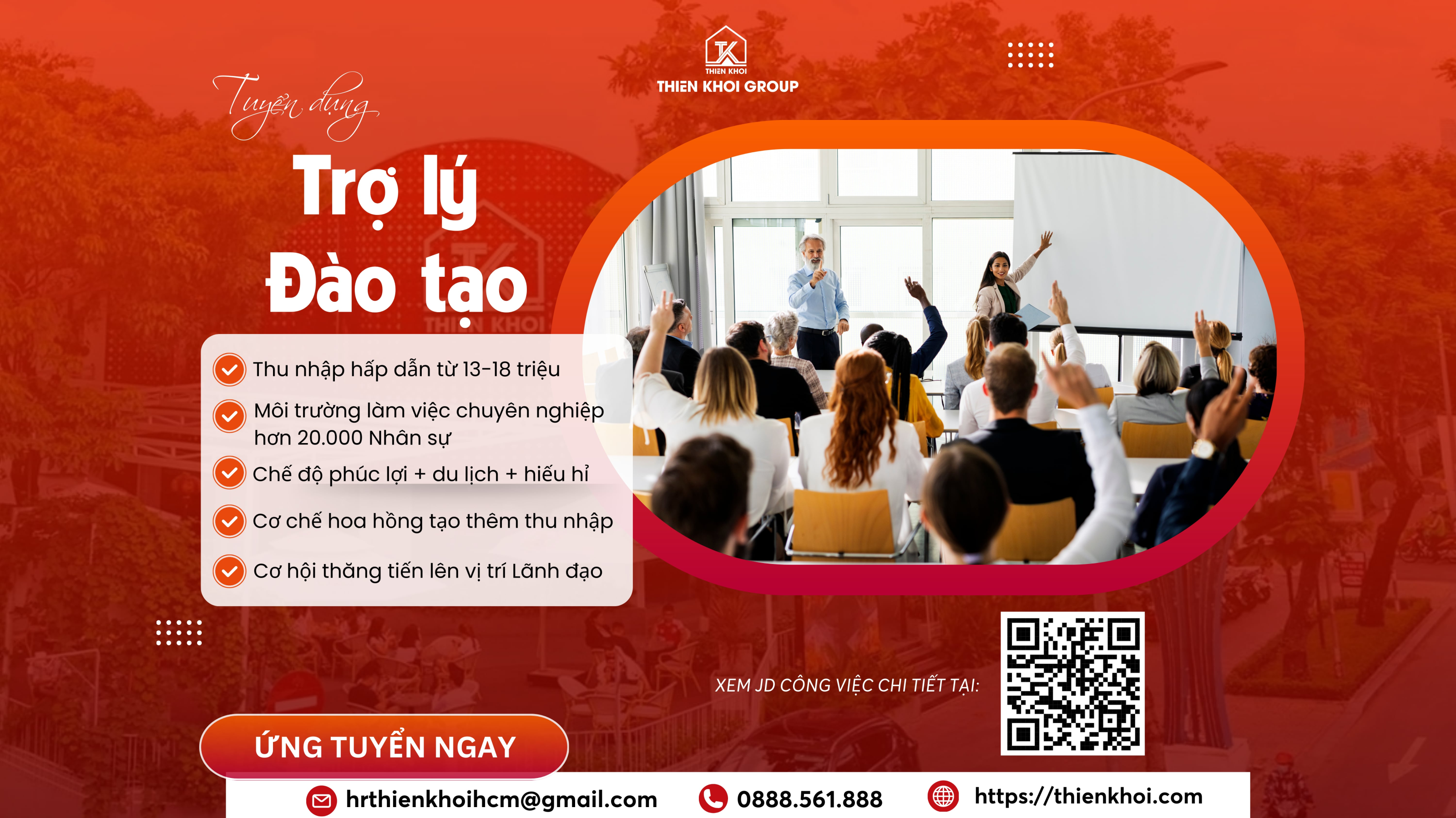 [HỒ CHÍ MINH - THIÊN KHÔI GROUP] TUYỂN DỤNG TRỢ LÝ ĐÀO TẠO