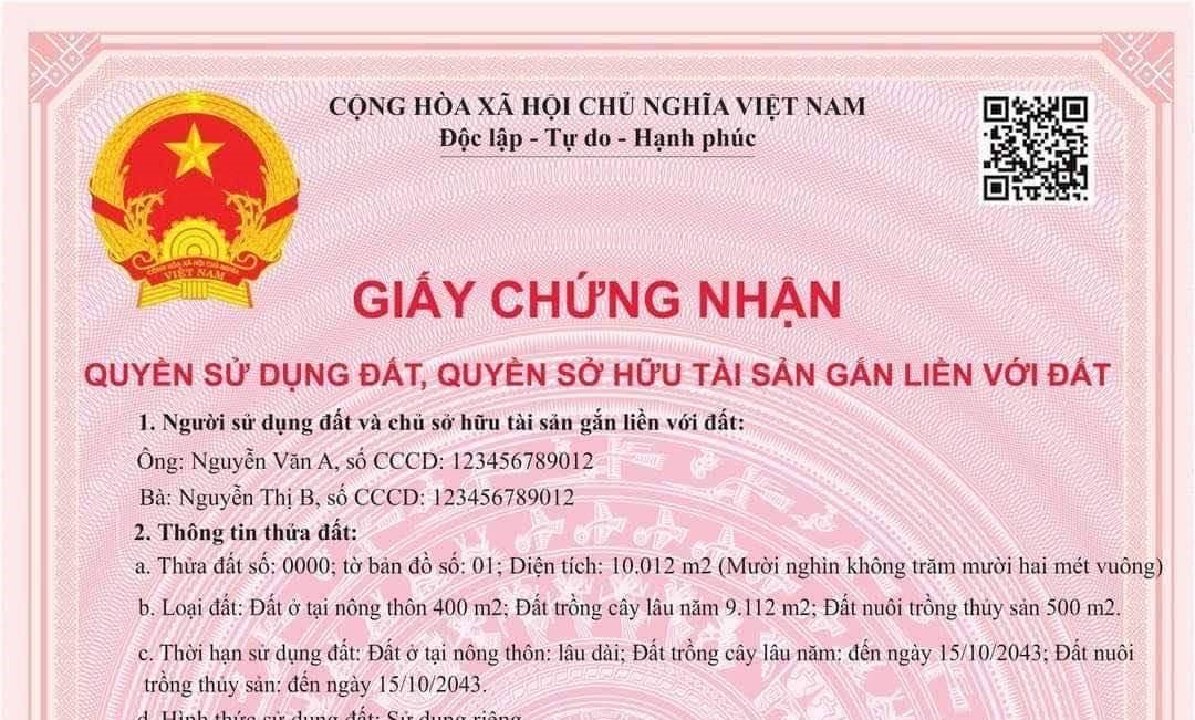 THÔNG BÁO: TỪ NGÀY 01/8- LUẬT ĐẤT ĐAI 2024 CHÍNH THỨC CÓ HIỆU LỰC