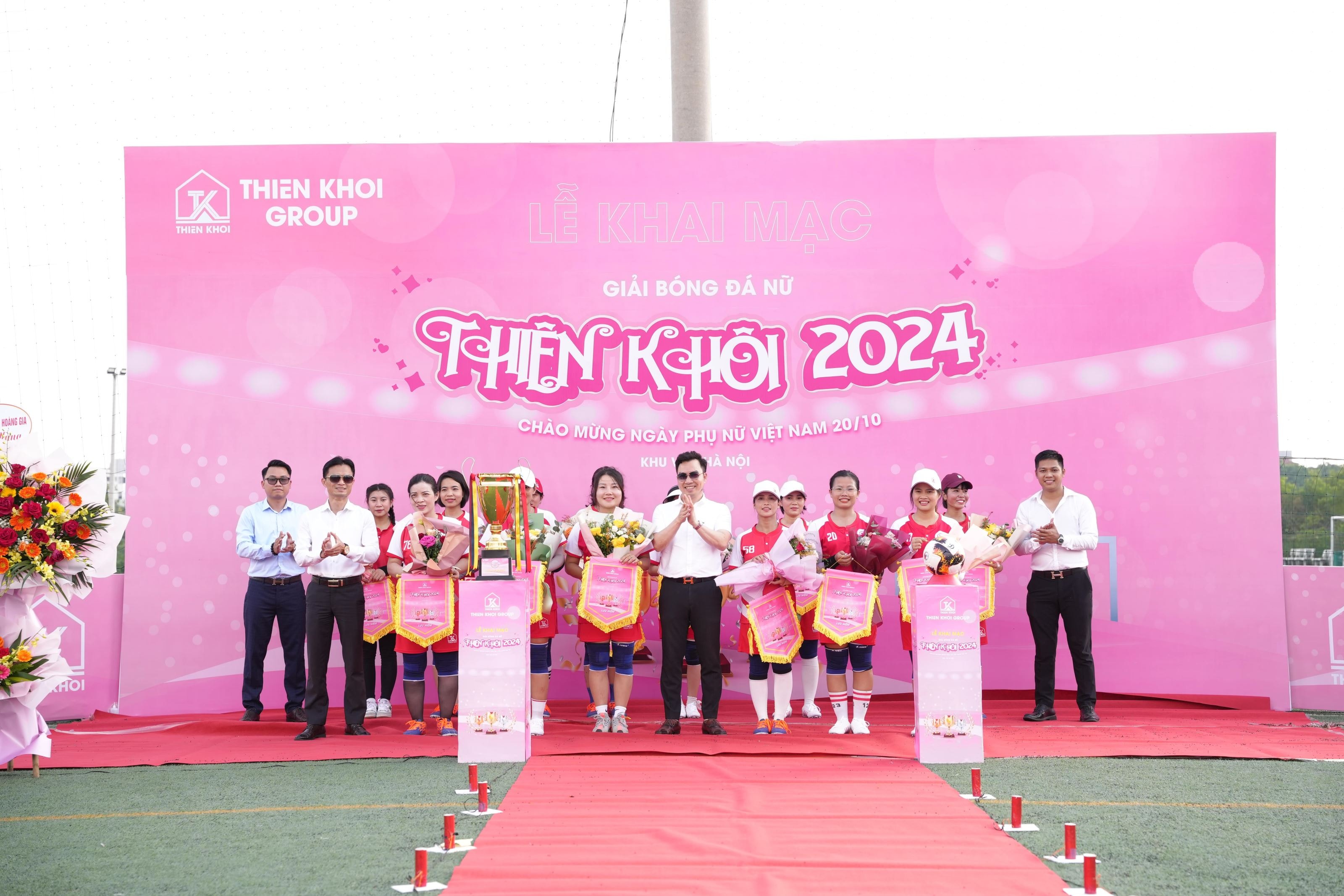 Khai mạc giải bóng đá nữ thiên khôi 2024
