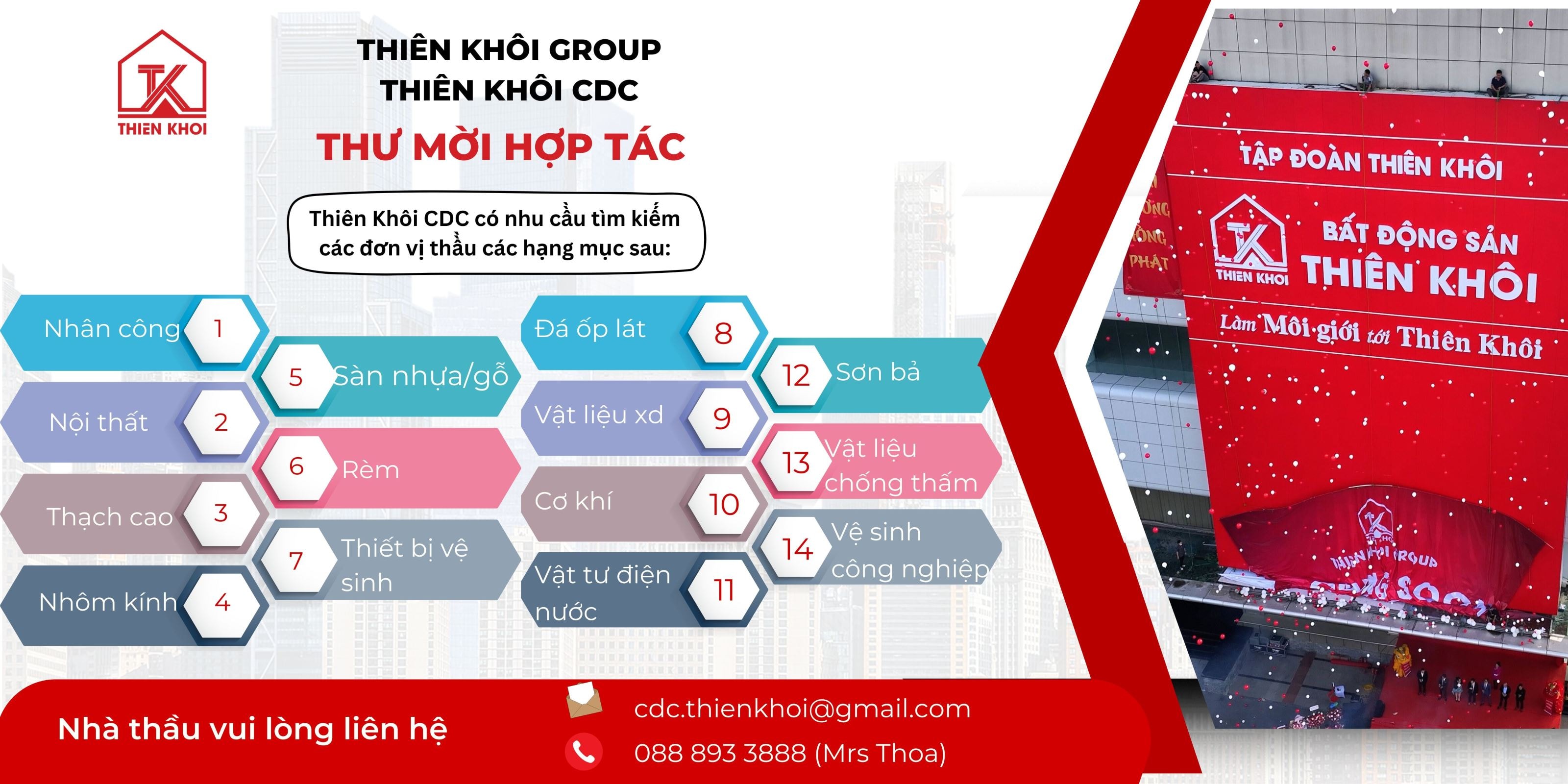 Thư mời hợp tác - thiên khôi cdc