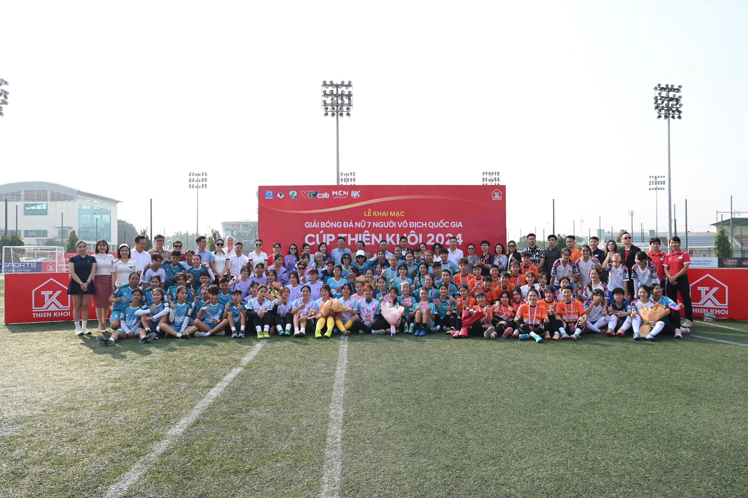Khởi tranh giải bóng đá nữ 7 người vô địch quốc gia - cup thiên khôi 2024
