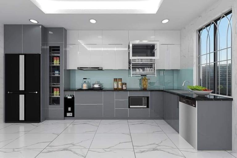 Minh họa cách ưu tiên vị trí cửa, bếp, giường theo nhóm hướng tốt