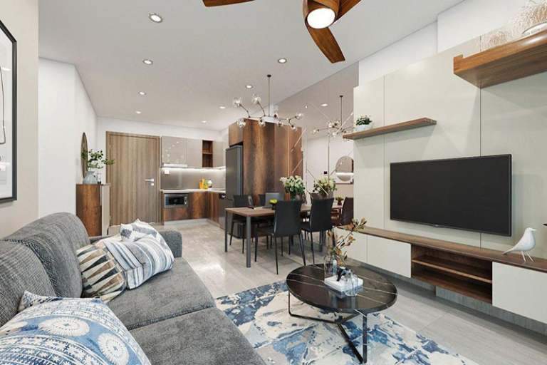 Có thể thay đổi gam màu trung tính kết hợp trồng cây xanh để cân bằng môi trường sống