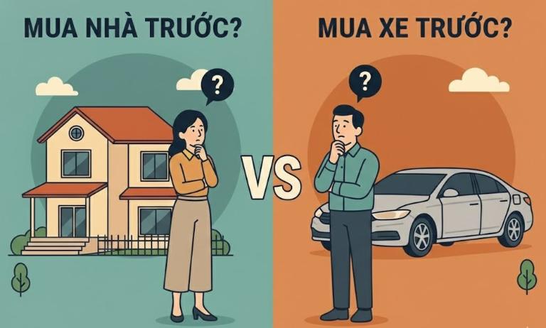 Giới trẻ phân vân rằng không biết nên mua nhà trước hay mua xe trước
