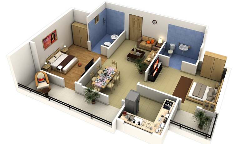 Gợi ý đặt giường, bếp, bàn thờ và phòng làm việc ở cung tốt