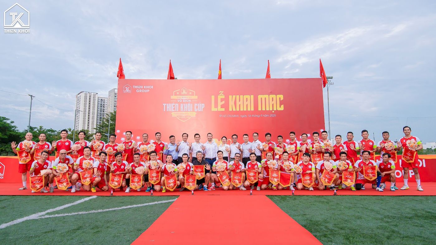 Khai mạc Giải Bóng đá Vô địch Thiên Khôi Cup Thu Đông 2025 - Thiên Khôi Miền Nam