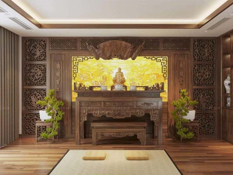 Hướng bán thờ bố trí hợp với tuổi gia chủ và đặt nơi yên tĩnh