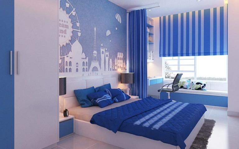 Đầu giường quay về hướng tốt và tối ưu ánh sáng, không khí 