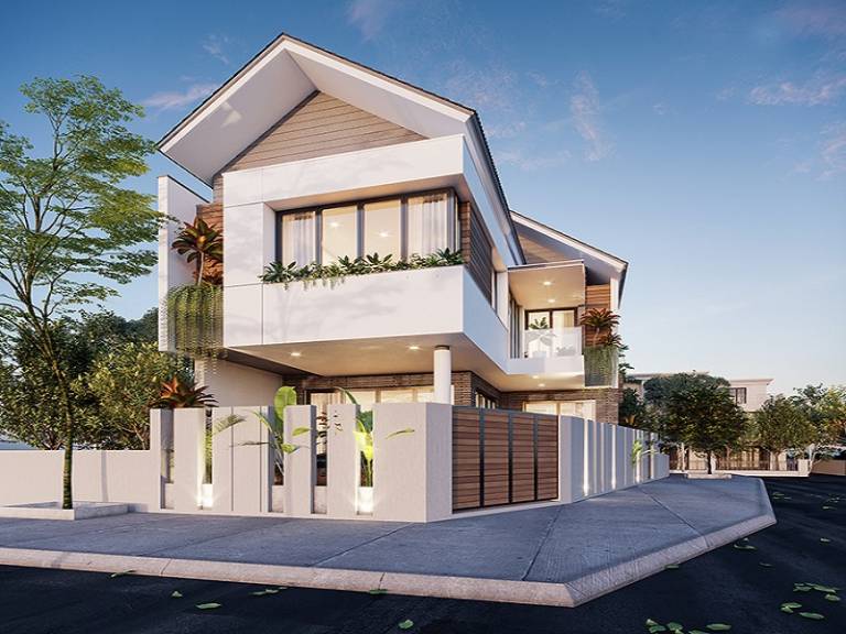 Nhà lô góc có có luồng gió và ánh sáng vào nhà từ hai phía