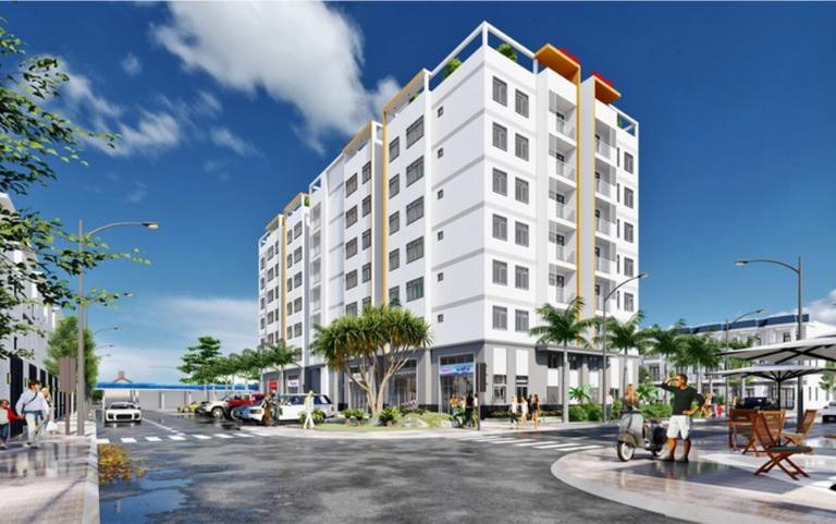 Khu căn hộ với thiết kế hiện đại, không gian thoáng mát