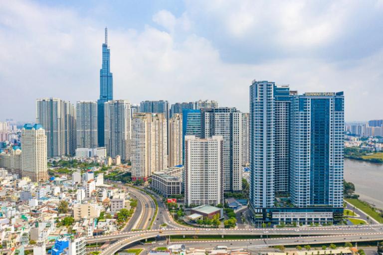 Khu vực đường có nhiều dự án bất động sản