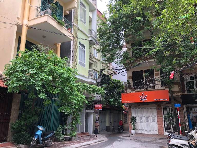 Khu vực dường vào trong ngõ Vĩnh Phúc, Ba Đình