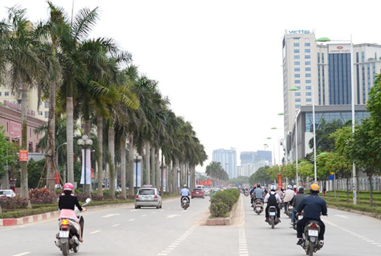 Khu Lê Đức Thọ nơi có nhiều cửa hàng và văn phòng