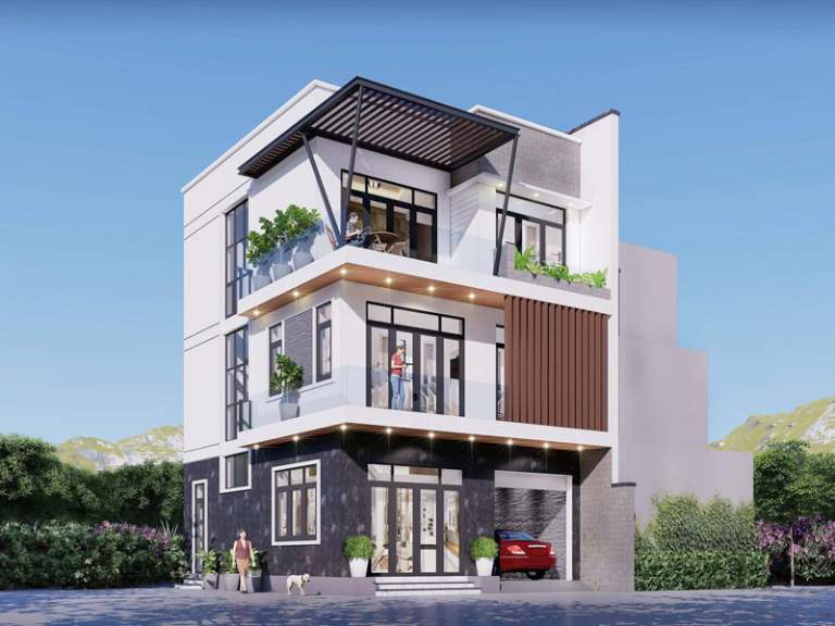 Mặt bằng nhà hướng Bắc có luồng gió và nắng hướng vào