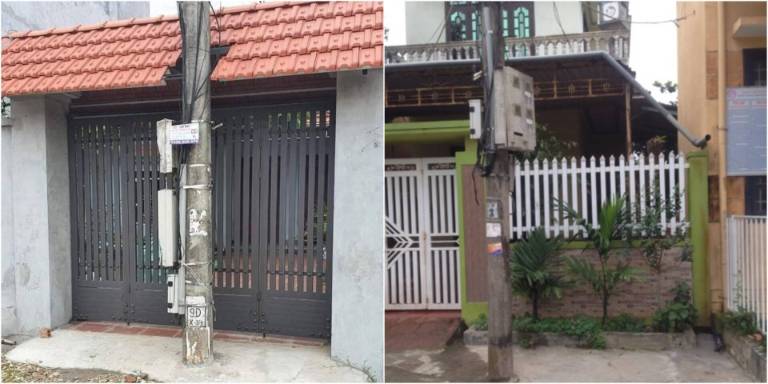 Có nên mua nhà có cột điện trước cửa không