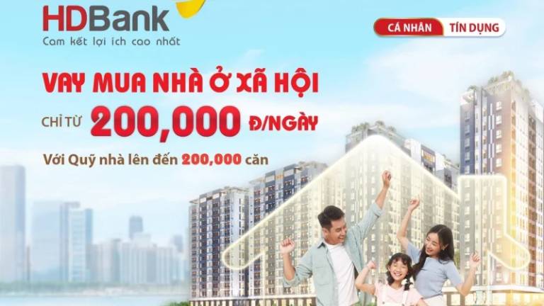 Ngân hàng HDBank cho vay mua nhà ở xã hội