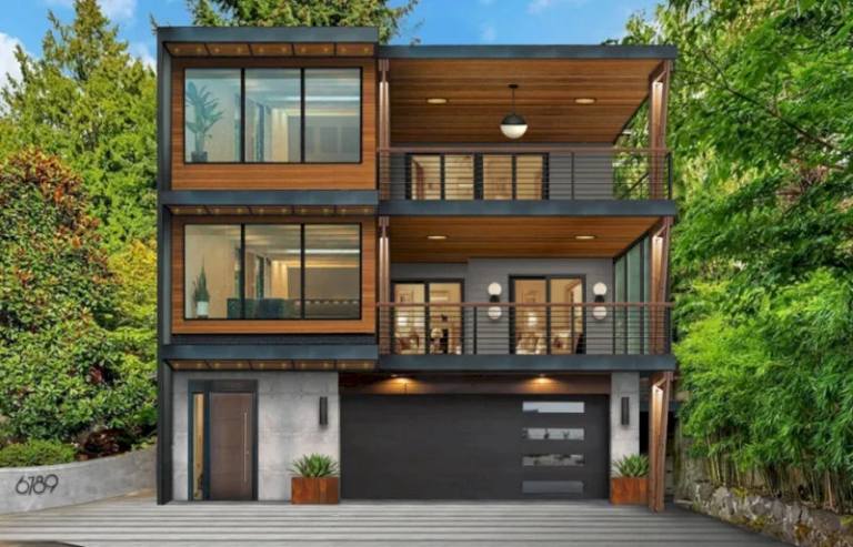 Nhà 3 tầng hiện đại, thoáng sáng, đón gió tốt, tạo năng lượng hài hòa