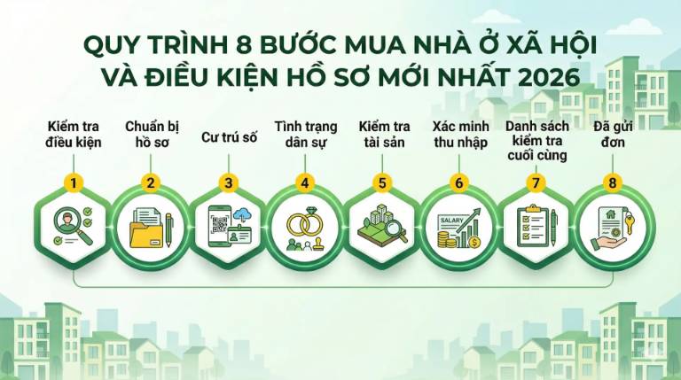 Quy trình nộp hồ sơ mua nhà ở xã hội năm 2026