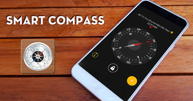 Ứng dụng la bàn Smart Compass trên  Android dễ hiệu chỉnh