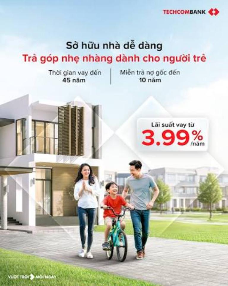 Ba gói ưu đãi khác nhau về độ ổn định lãi suất giai đoạn đầu