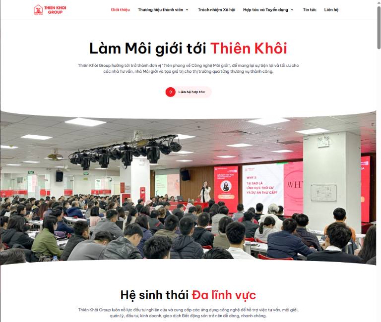 Trang thương hiệu Thiên Khôi Group