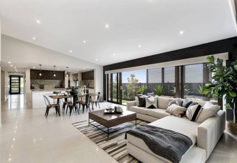 Bố trí không gian tối giản cho nhà hướng Nam là hướng chính