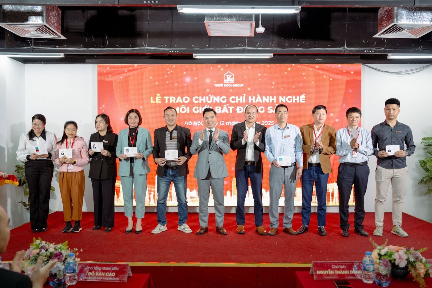 Thiên Khôi Group tổ chức Lễ trao Chứng chỉ hành nghề Môi giới Bất động sản