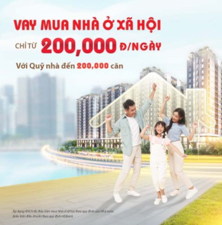Ngân hàng HB bank cho vay mua Nhà ở xã hội