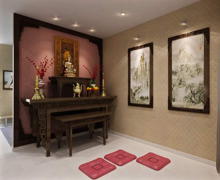 Xét về các góc độ khi mua nhà có điện thờ